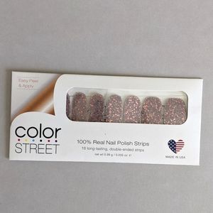 Color Street Nail Polish Strips - 16 Unopened, New - Capitol Hill, Pink Glitter